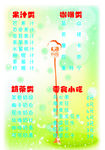 奶茶价目表