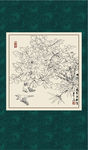 白描牡丹