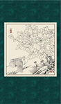 白描牡丹
