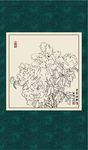 白描牡丹