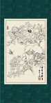 白描牡丹