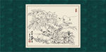 白描牡丹