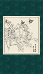 白描牡丹