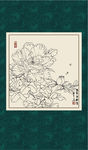 白描牡丹