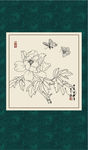 白描牡丹