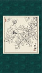 白描牡丹