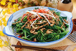 葱油鸡丝菠菜