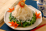 辣汁百叶菠菜
