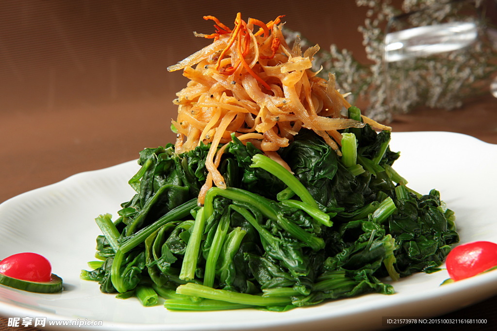 菠菜小银鱼