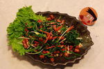 陈醋菠菜花生米
