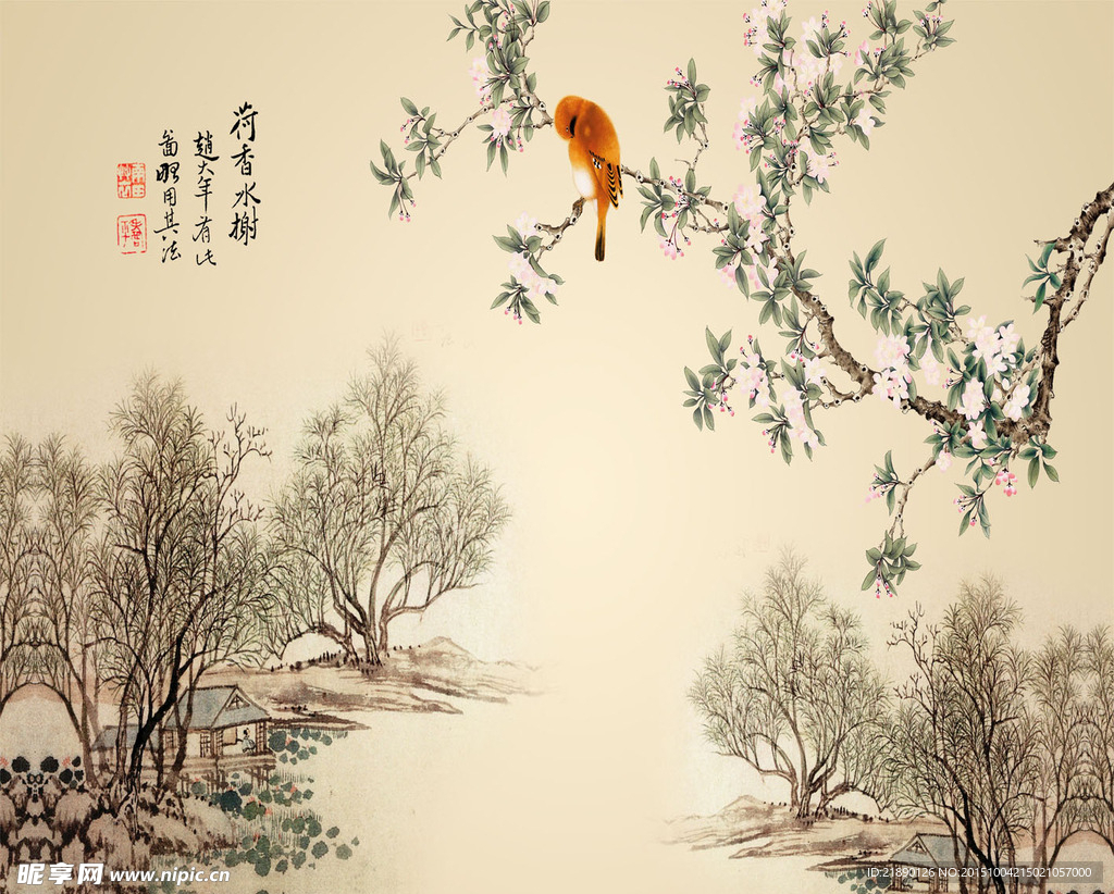 花开鸟鸣