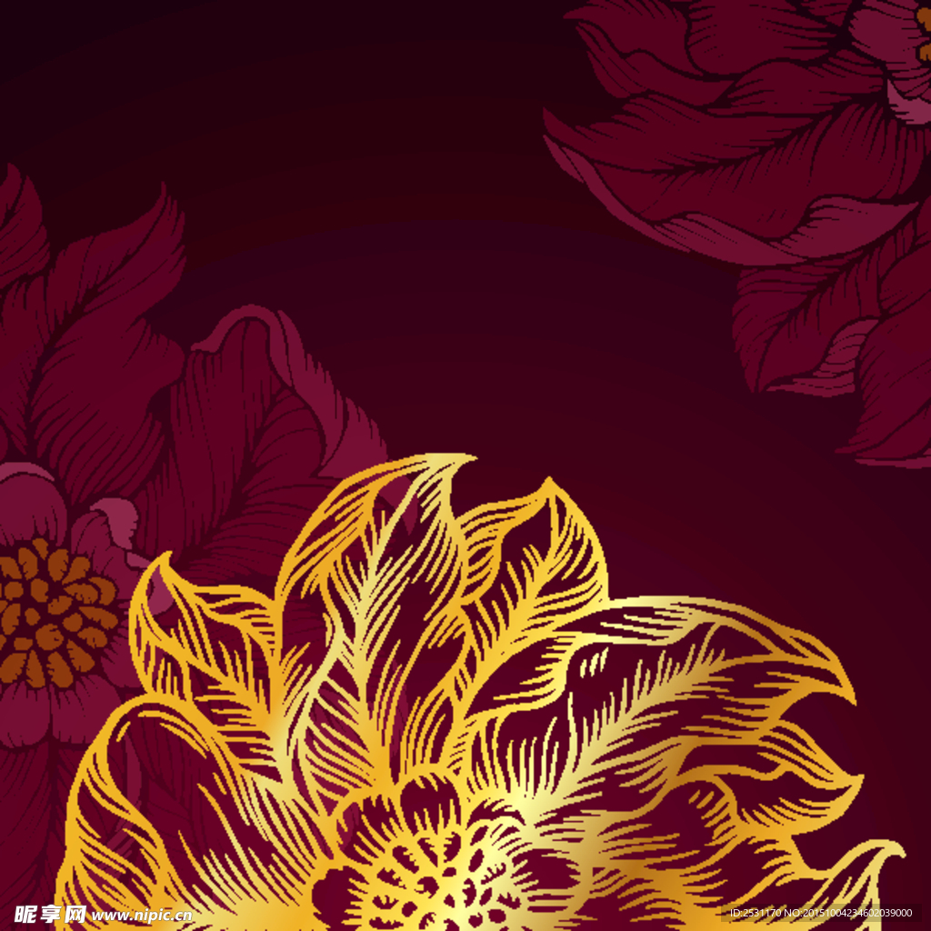 手绘花卉
