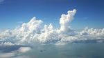 飞机上的天空
