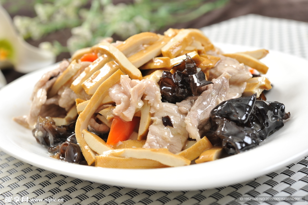 香干木耳肉