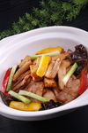 砂煲莲菜肉片
