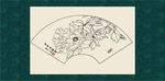 白描牡丹