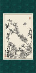 白描桃花