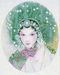 付洛红人物工笔画