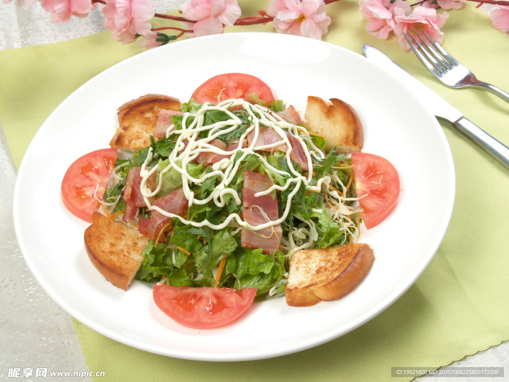 培根蔬菜沙拉