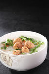菜丝肉丸粥