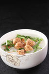 菜丝肉丸粥