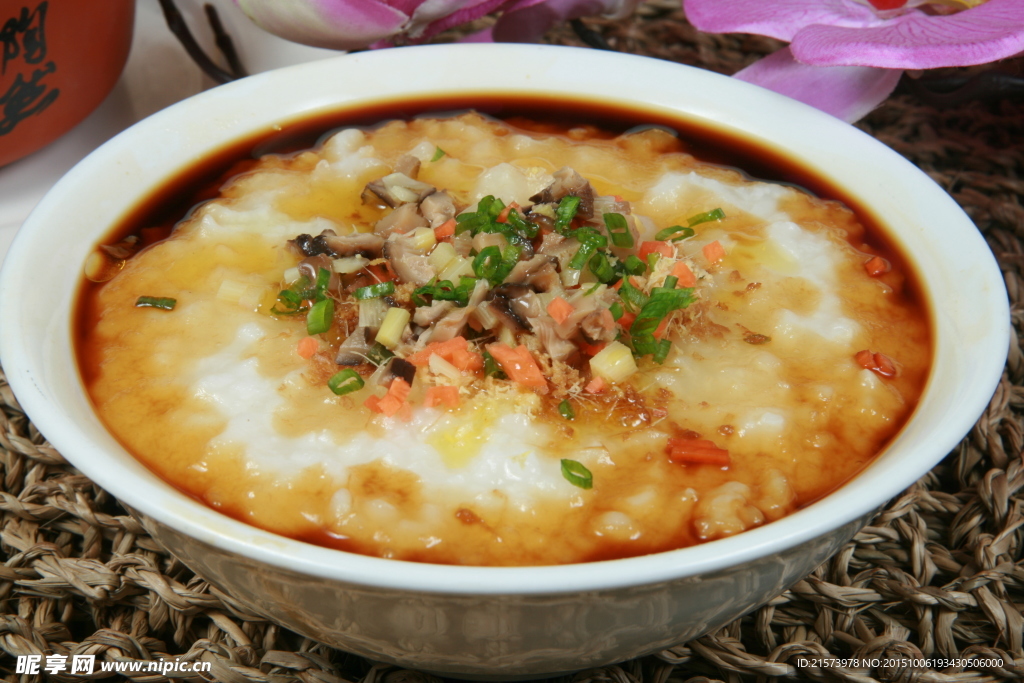 三丁鸡粥