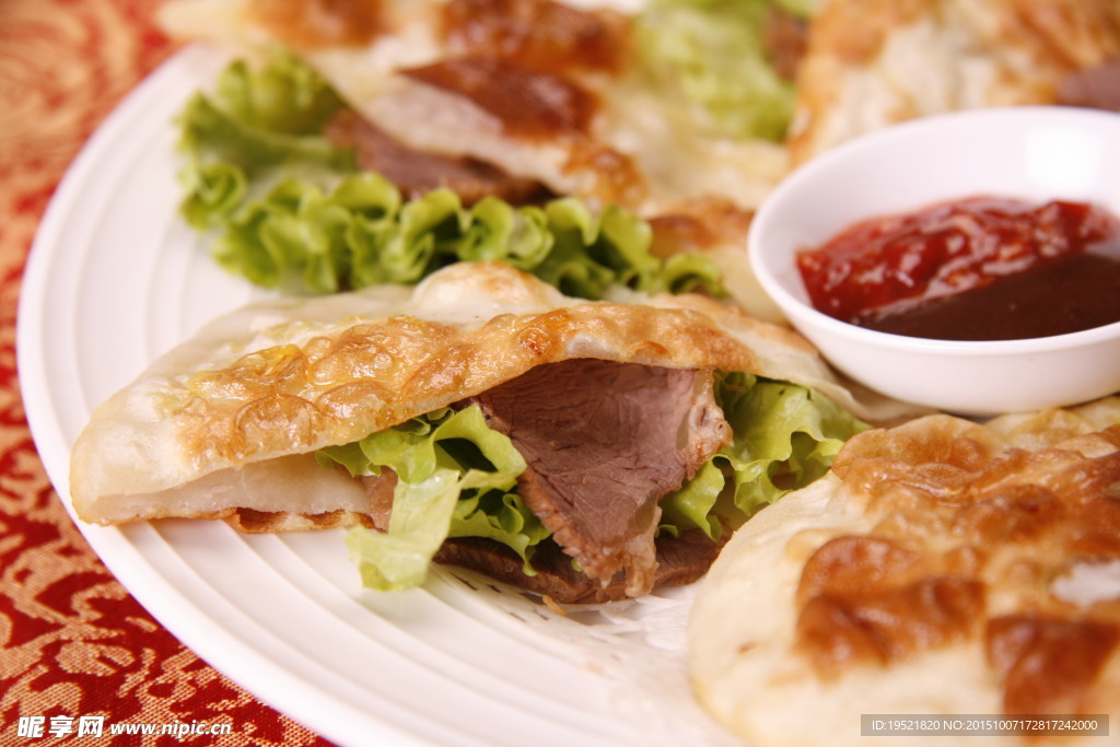 夹肉饼