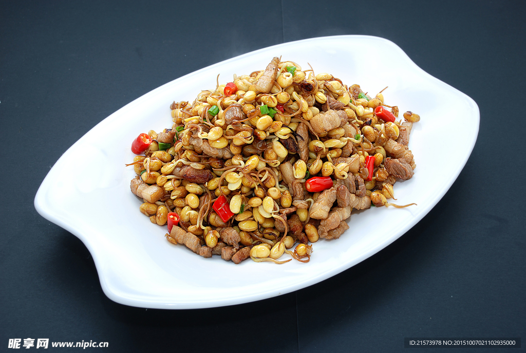 肉丁豆芽