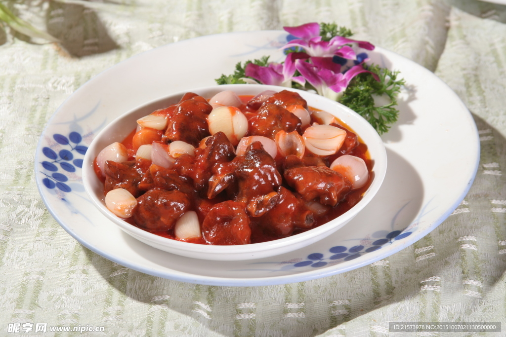 红葱焗肉排