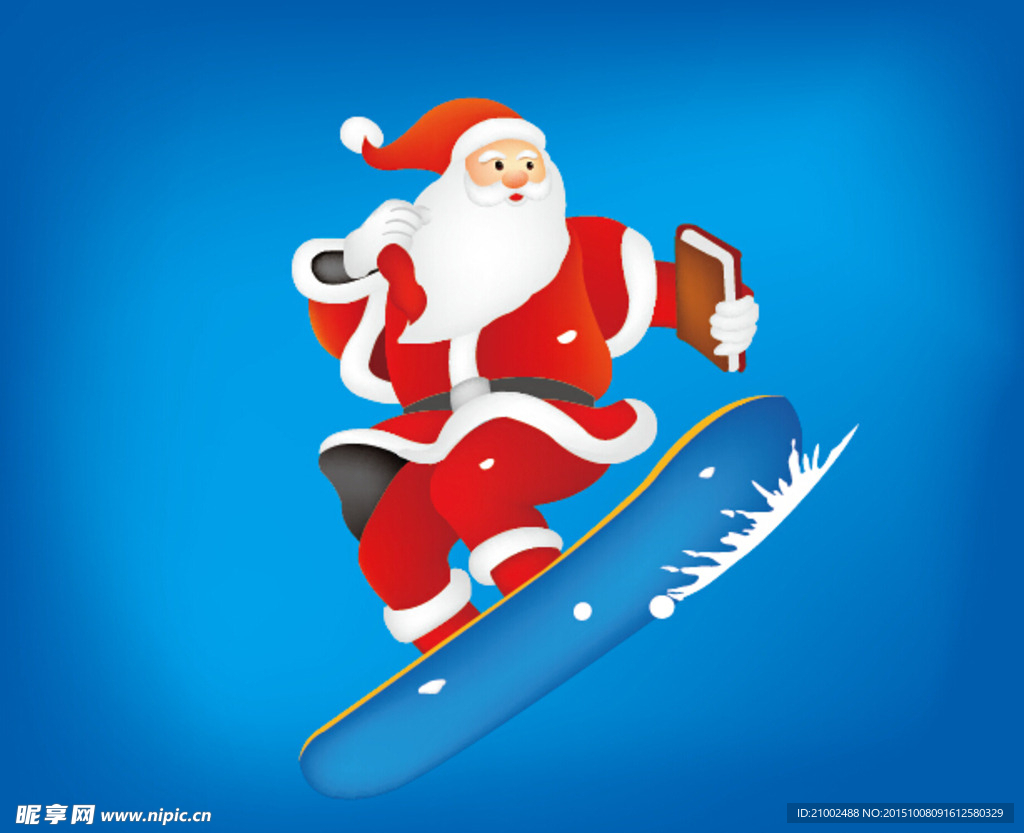 滑雪圣诞老人