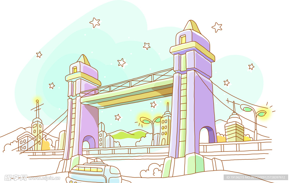 建筑星空