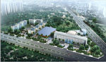 办公建筑鸟瞰图