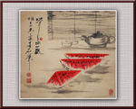 青石国画西瓜