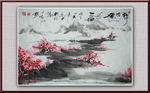 青石山水画