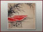 青石国画西瓜