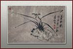 青石国画兰花