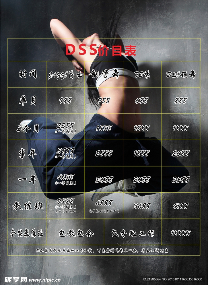 价目表