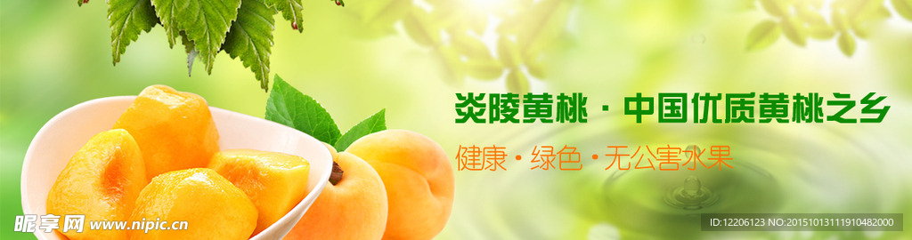 淘宝网站通栏banner水果