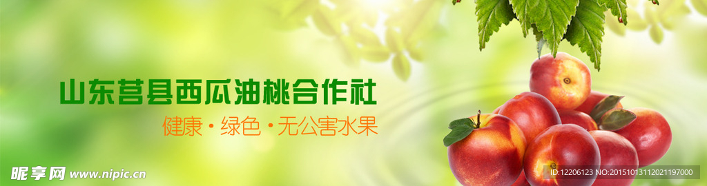 淘宝网站通栏banner水果