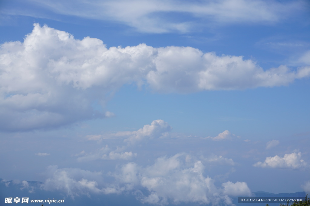 蓝天白云 天空