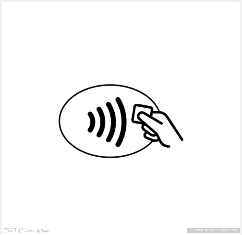 非接触式支付标识NFC支付标志