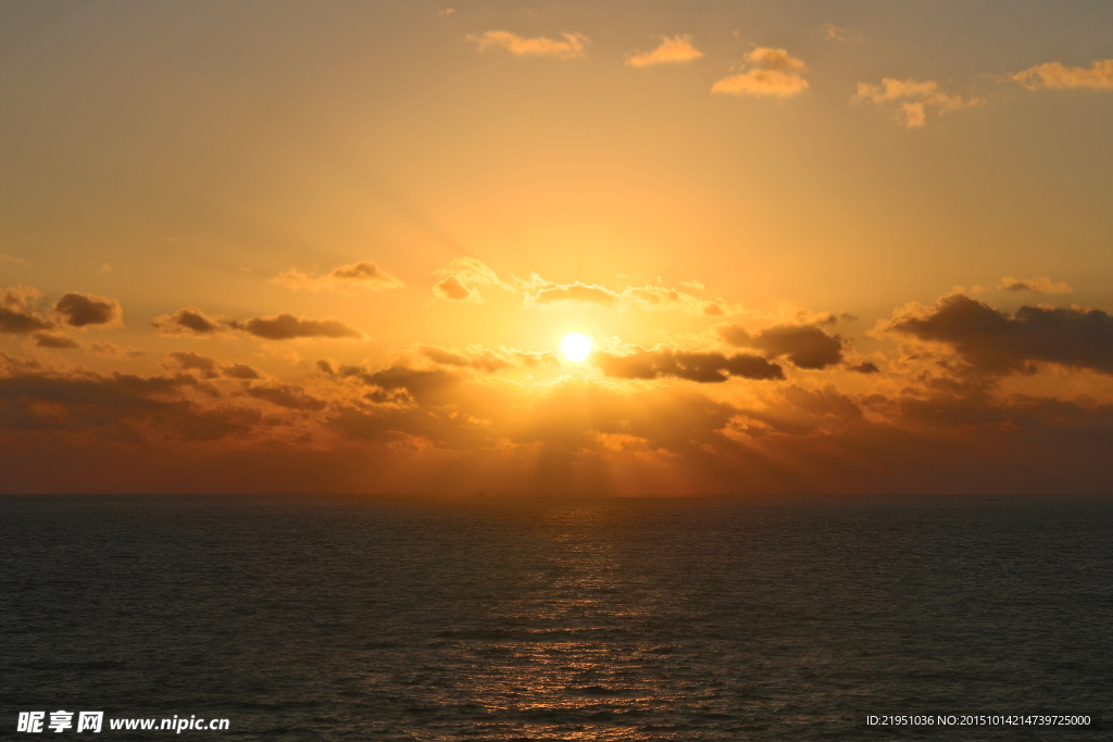 枸杞岛海上日出