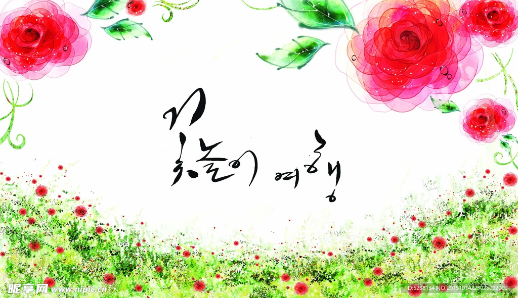 韩国素材花