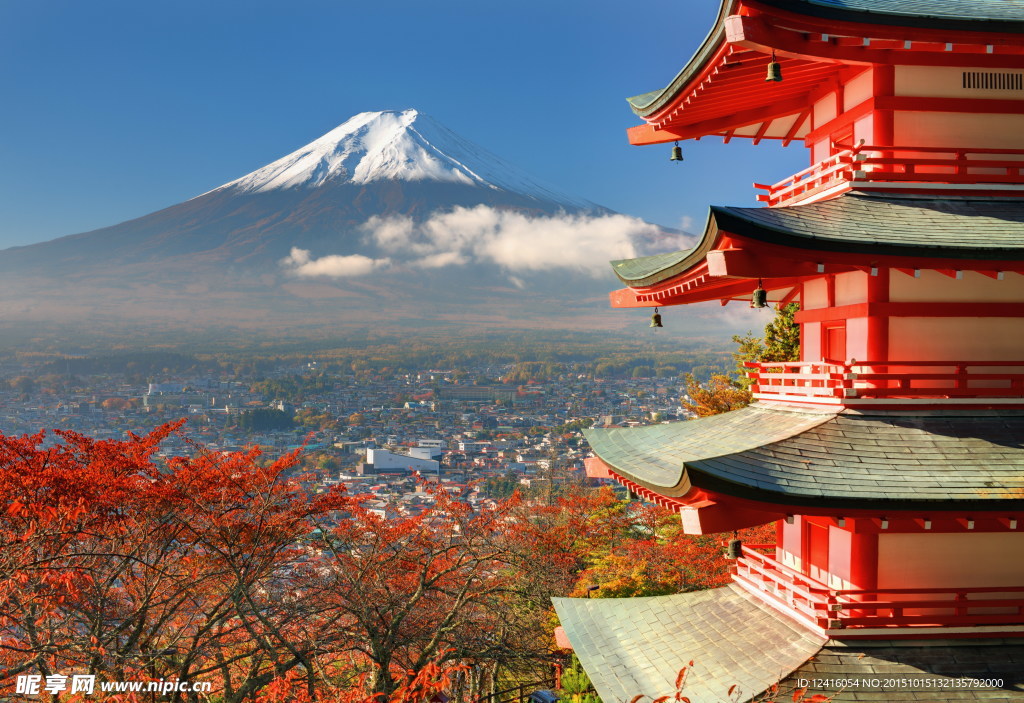 日本富士山风景