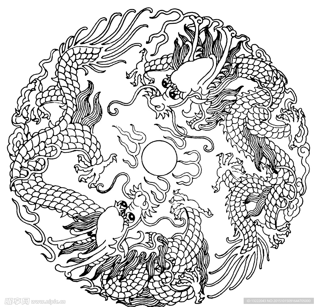 中国龙纹 古典龙纹