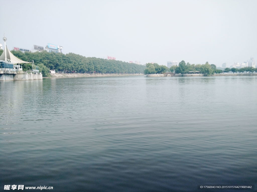 九江烟水亭甘棠湖旅游风景图