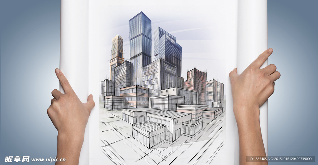 建筑设计图纸城市建筑