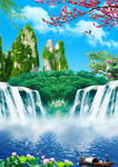 流水生财风景图片