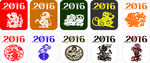 2016年猴子剪纸
