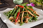 茶树菇豆角